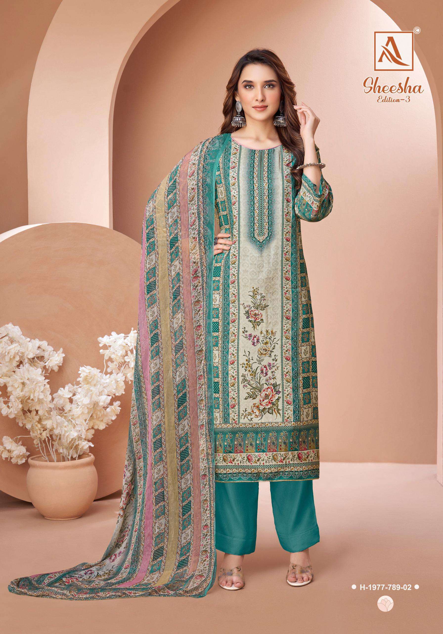 ALOK SUITS SHEESHA VOL 3 