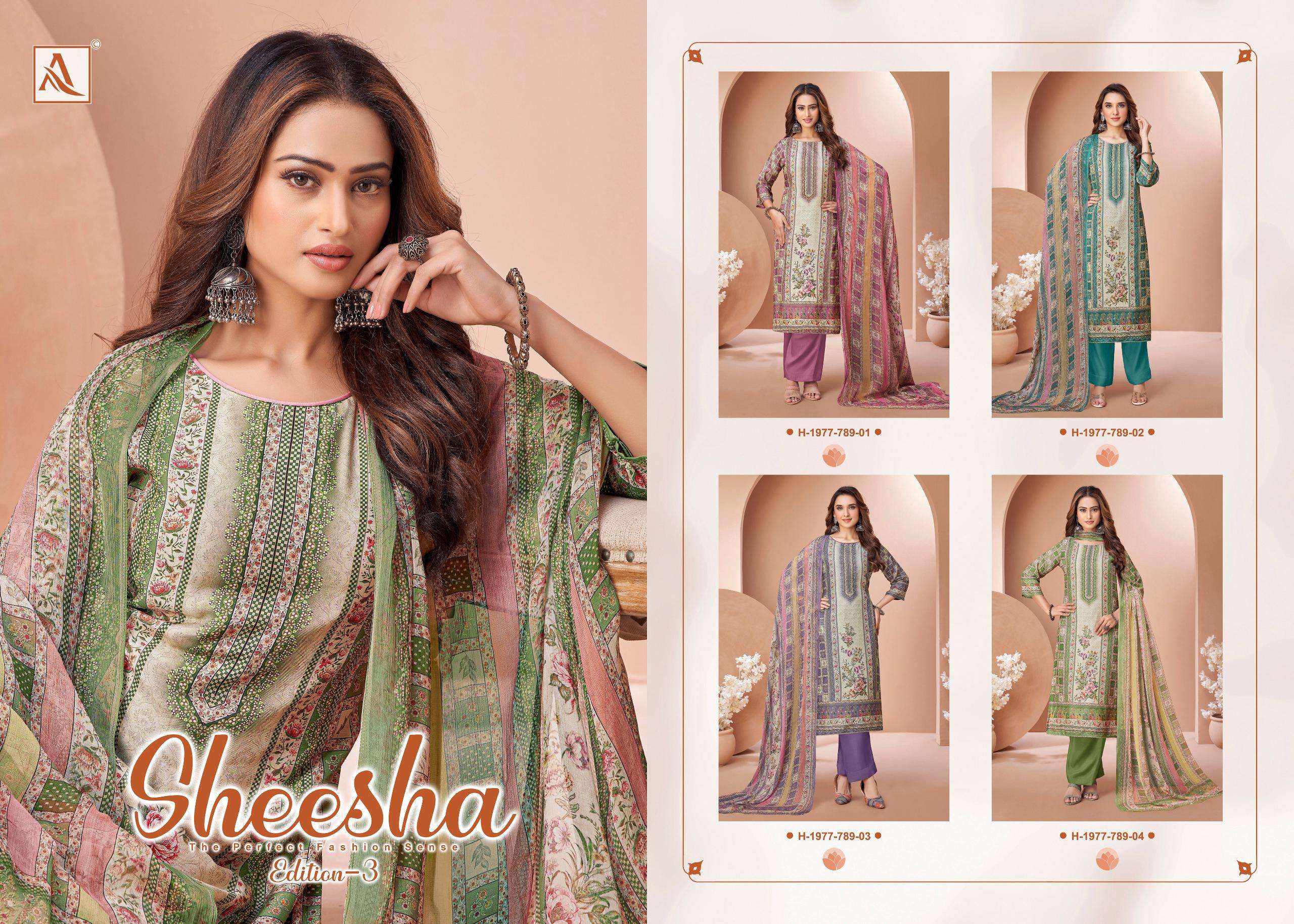 ALOK SUITS SHEESHA VOL 3 