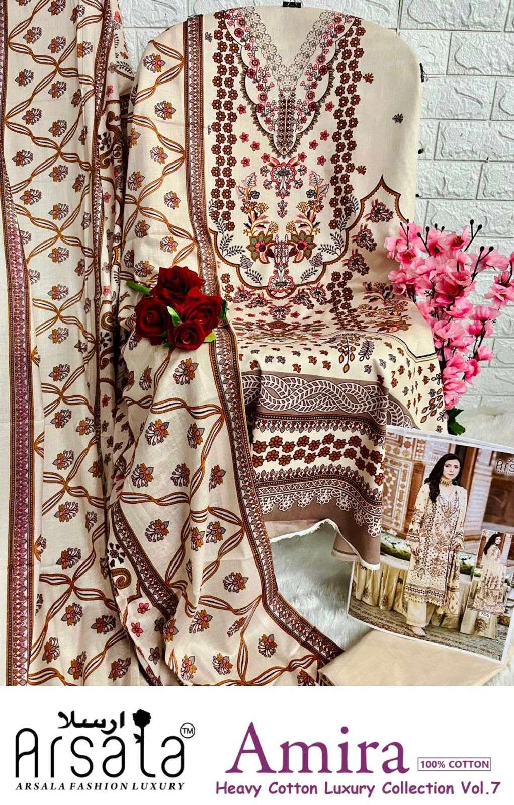 ARSALA FASHION AMIRA HEAVY COTTON LUXURY COLLECTION VOL 7 