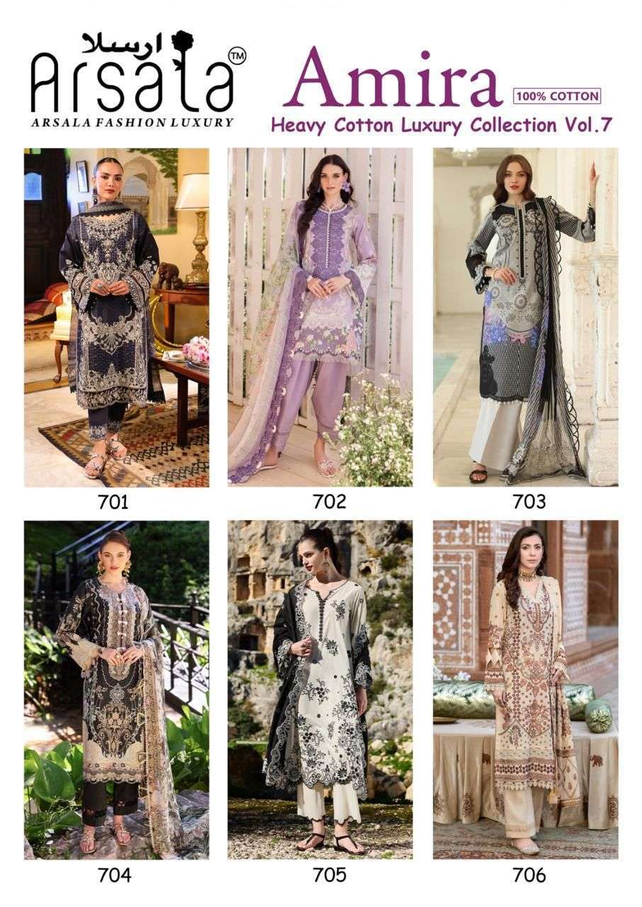 ARSALA FASHION AMIRA HEAVY COTTON LUXURY COLLECTION VOL 7 
