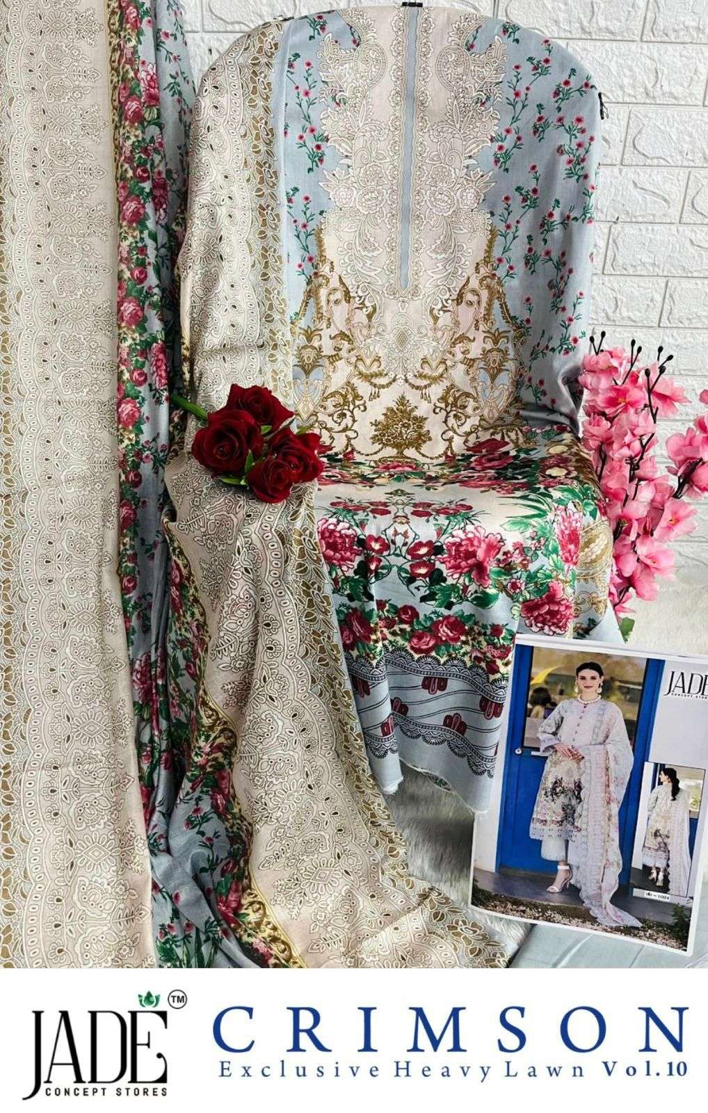 JADE CRIMSON EXCLUSIVE HEAVY LAWN COLLECTION VOL 1 10 