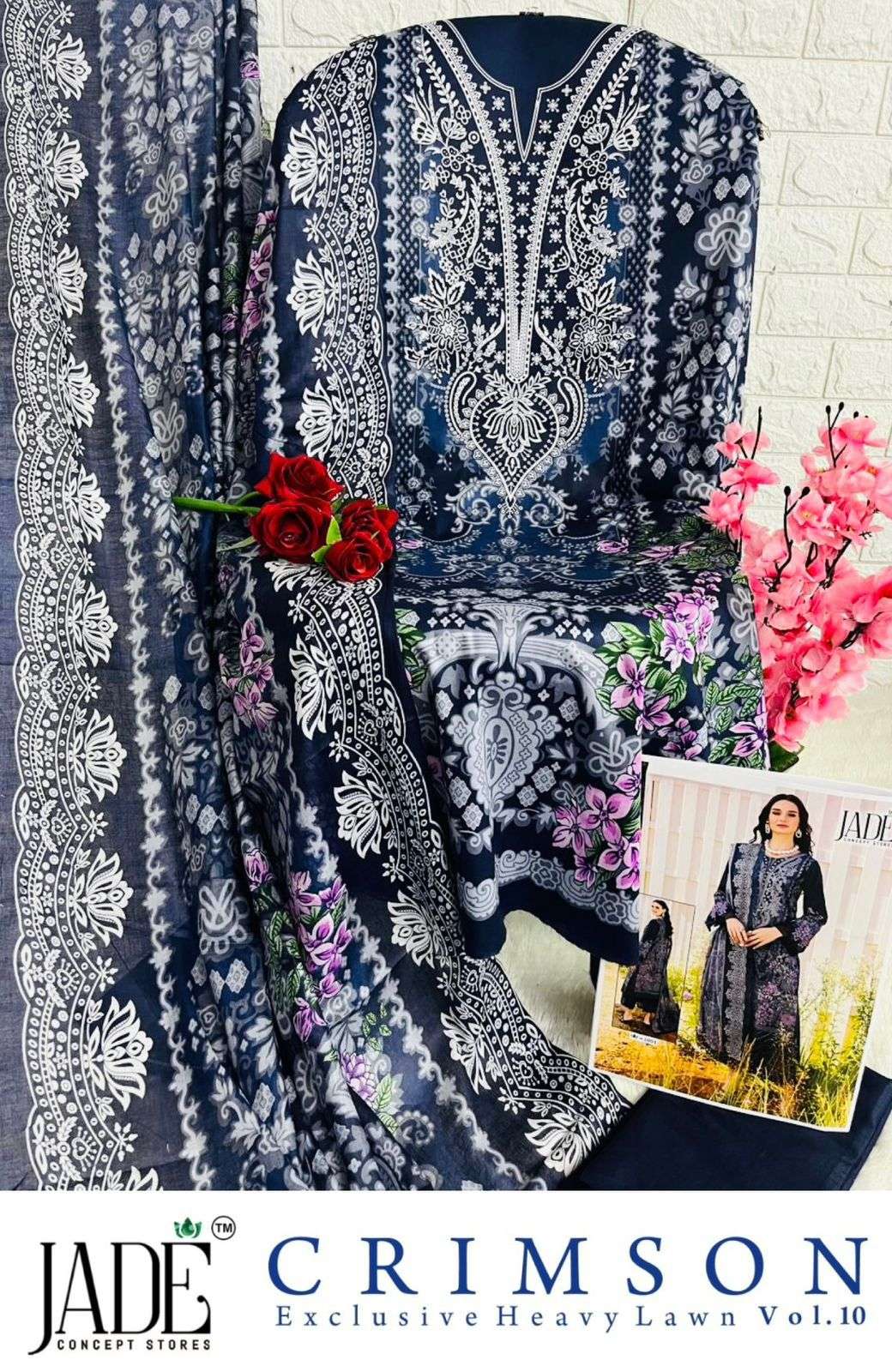 JADE CRIMSON EXCLUSIVE HEAVY LAWN COLLECTION VOL 1 10 