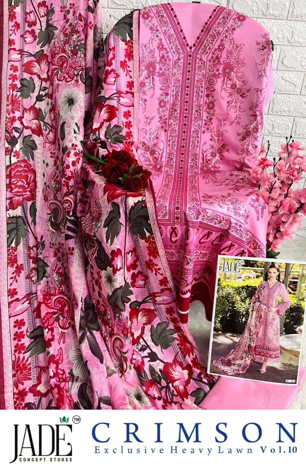 JADE CRIMSON EXCLUSIVE HEAVY LAWN COLLECTION VOL 1 10 