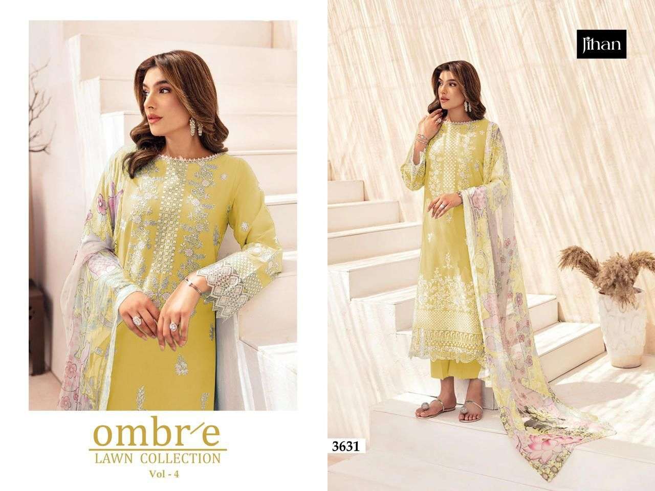 JIHAN FIRDOUS OMBRE LAWN COLLECTION VOL 4 