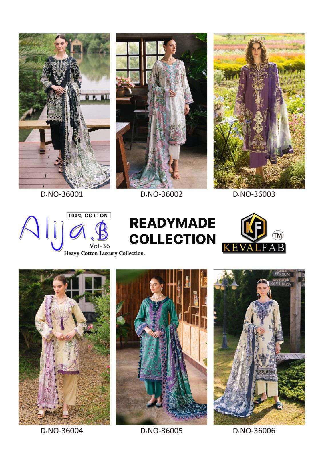 KEVAL FAB ALIJA B VOL 36 READY MADE COLLECTION