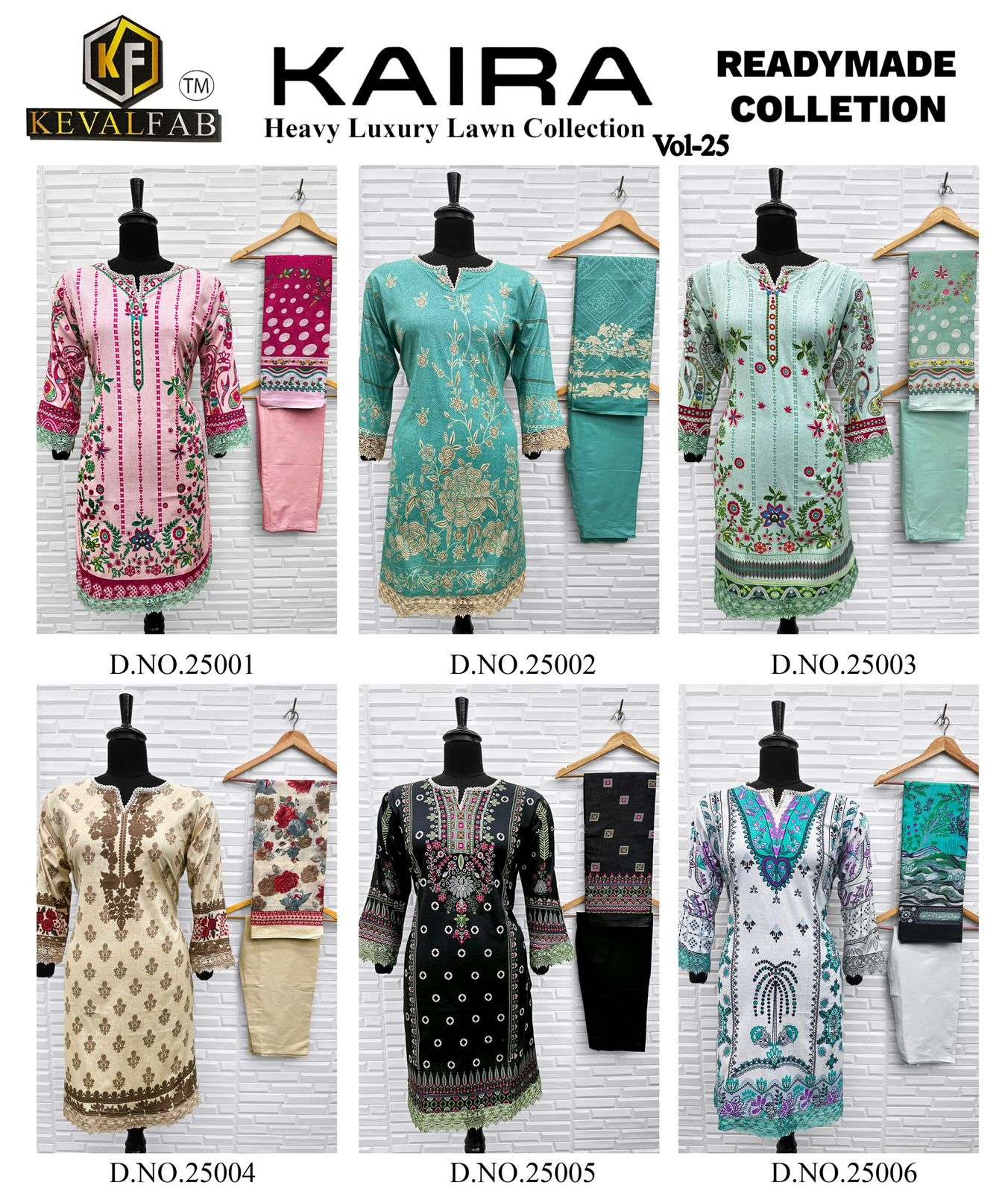 KEVAL FAB KAIRA VOL 25 READY MADE COLLECTION