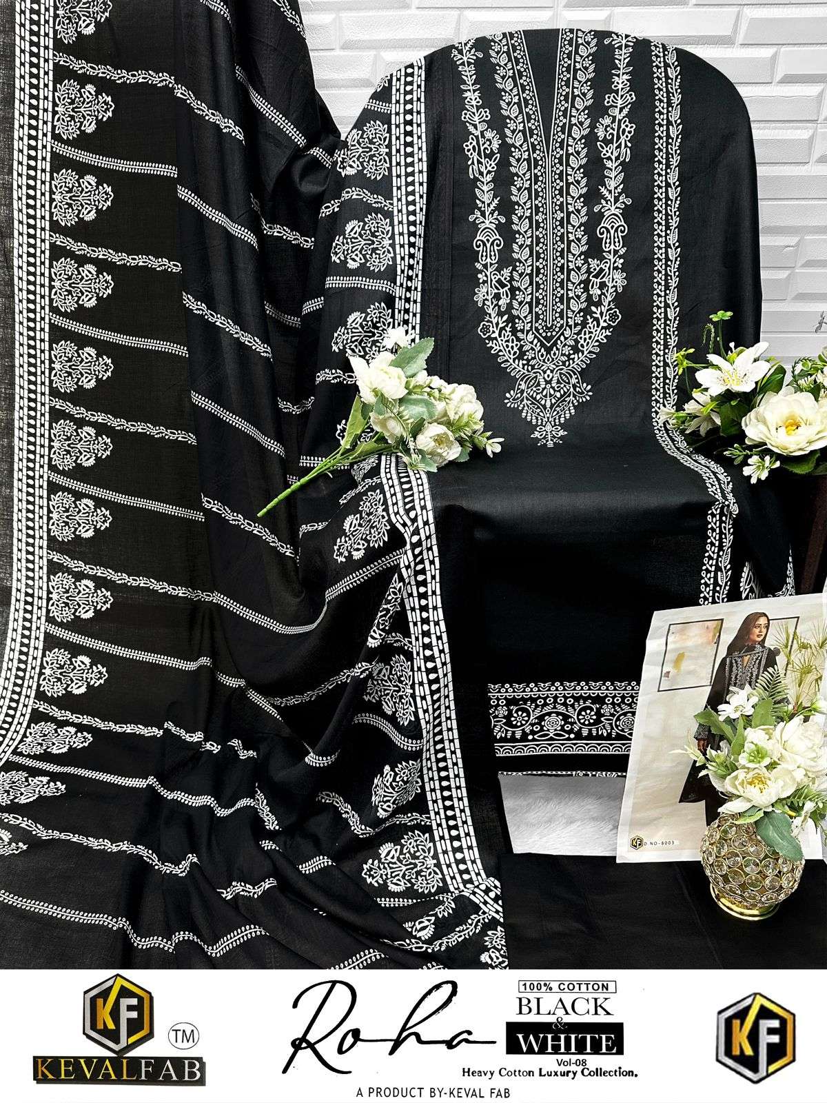 KEVAL FAB ROHA BLACK & WHITE VOL 8 