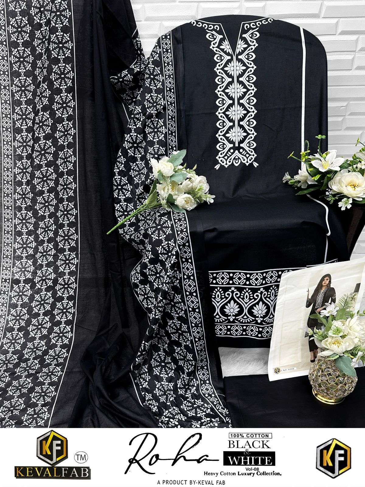 KEVAL FAB ROHA BLACK & WHITE VOL 8 