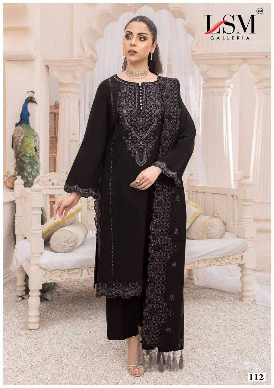 LSM GALLERIA  BLACK & WHITE LUXURY HEAVY LAWN COLLECTION