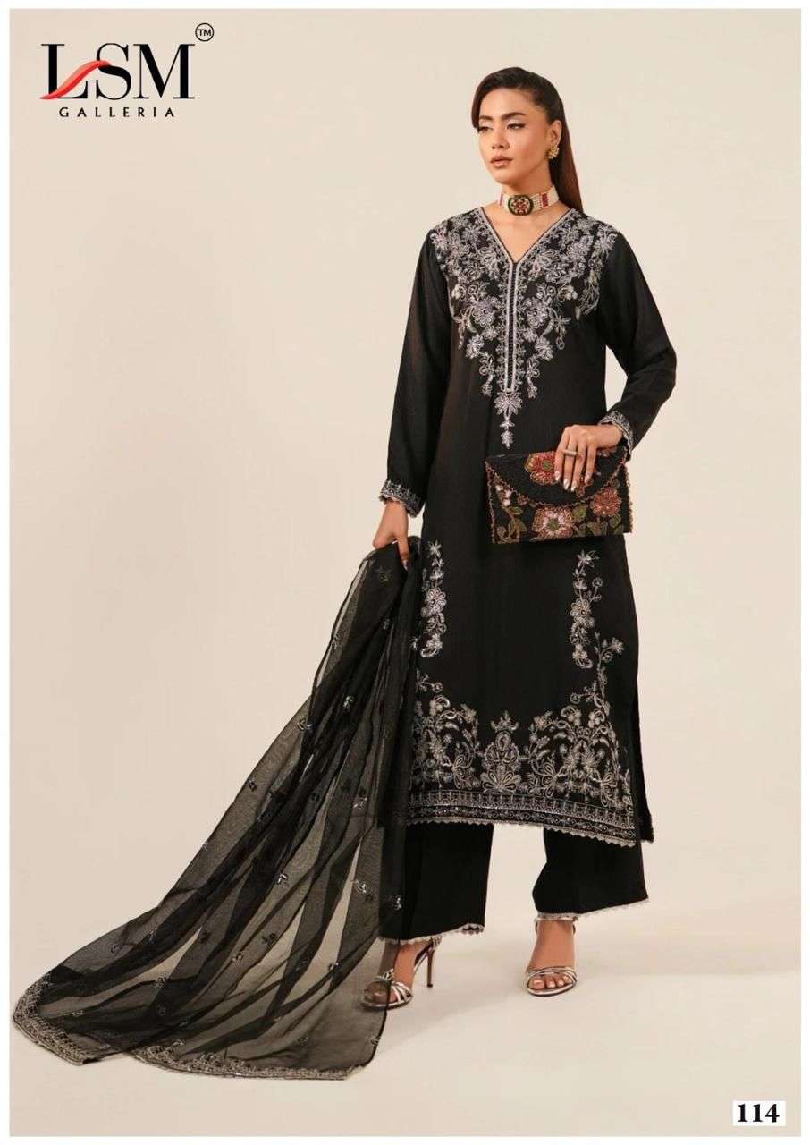 LSM GALLERIA  BLACK & WHITE LUXURY HEAVY LAWN COLLECTION