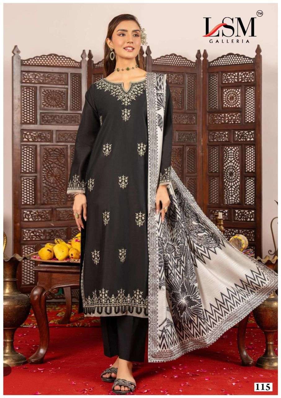 LSM GALLERIA  BLACK & WHITE LUXURY HEAVY LAWN COLLECTION