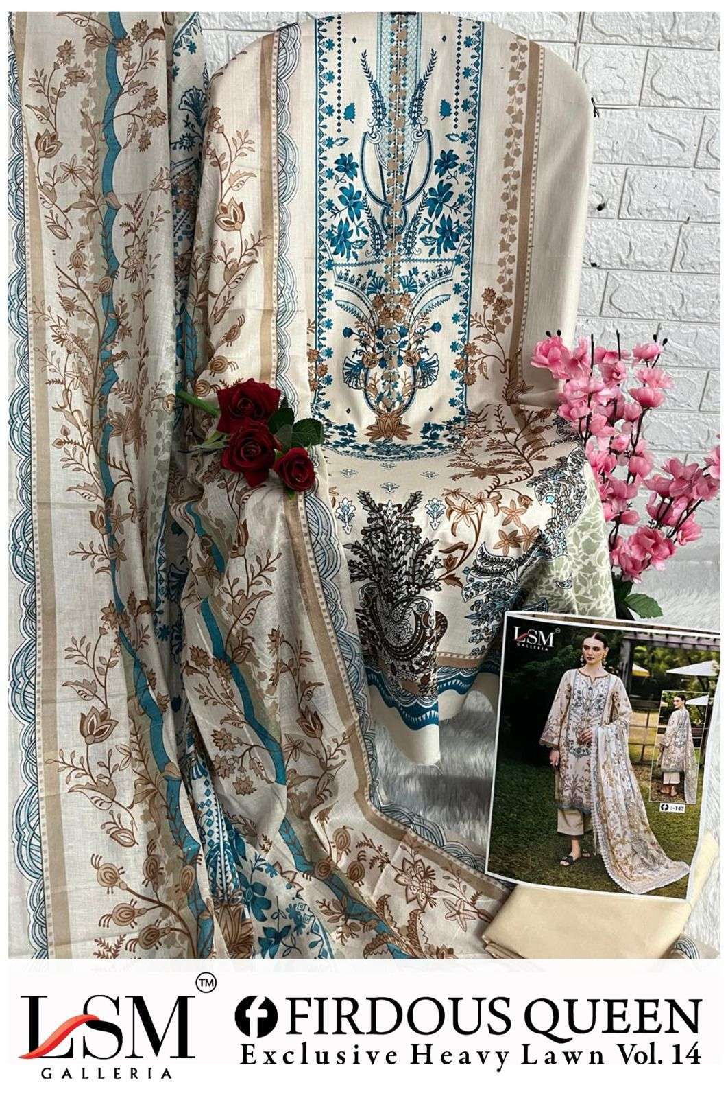 LSM GALLERIA FIRDOUS QUEEN LAWN VOL 14 