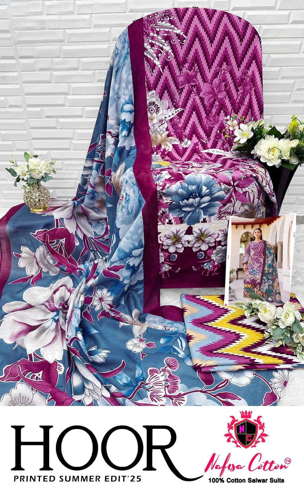 NAFISA COTTON HOOR PRINTED SUMMER EDITION 25