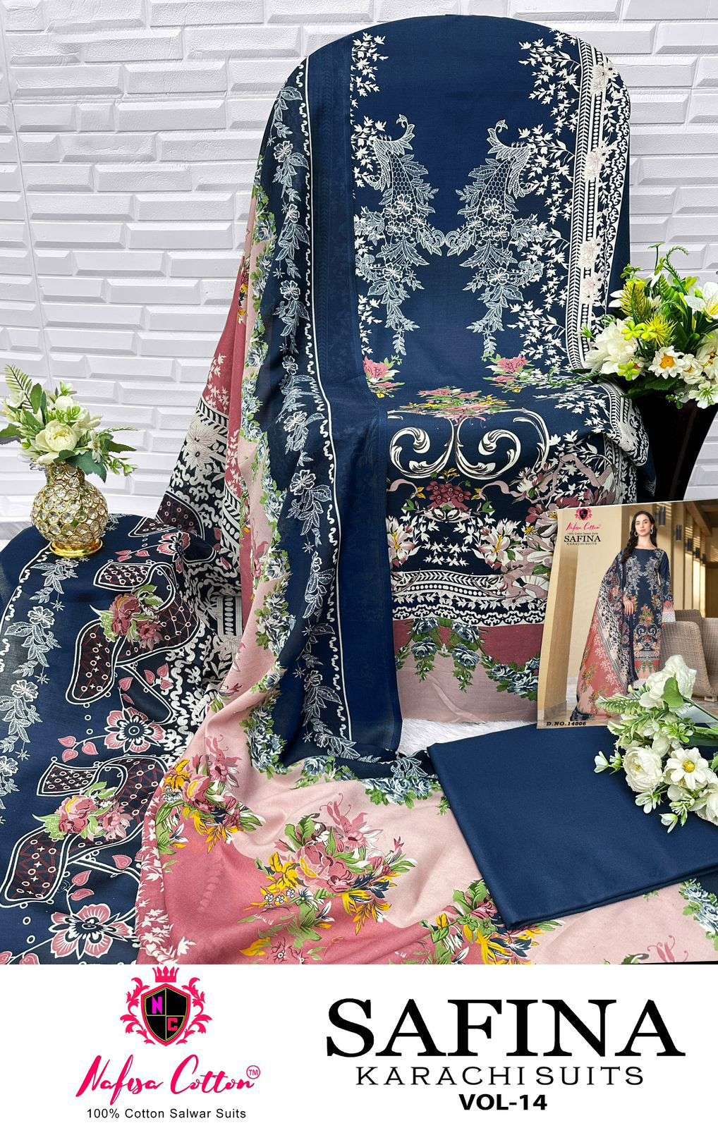 NAFISA COTTON SAFINA KARACHI SUITS VOL 14