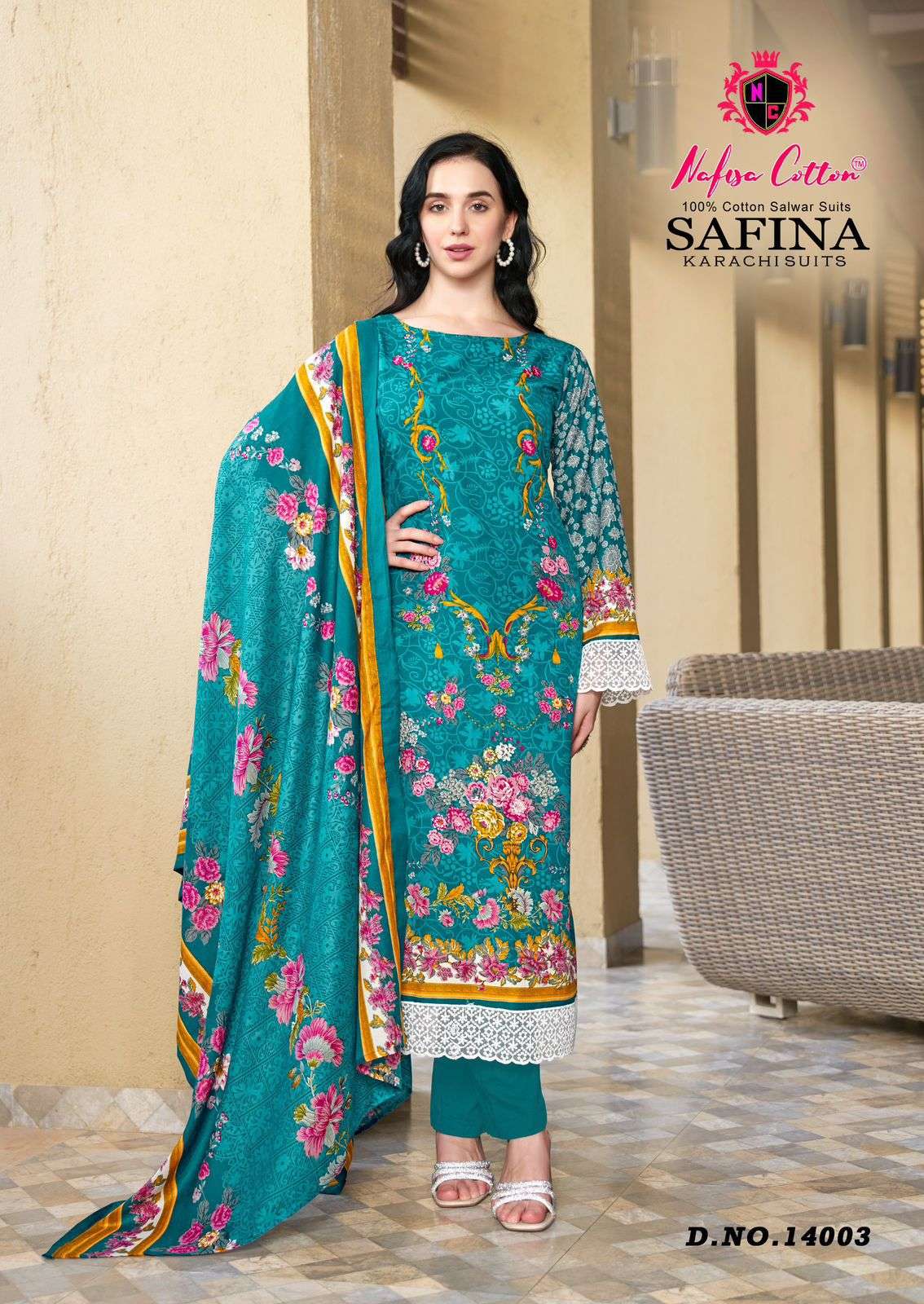 NAFISA COTTON SAFINA KARACHI SUITS VOL 14