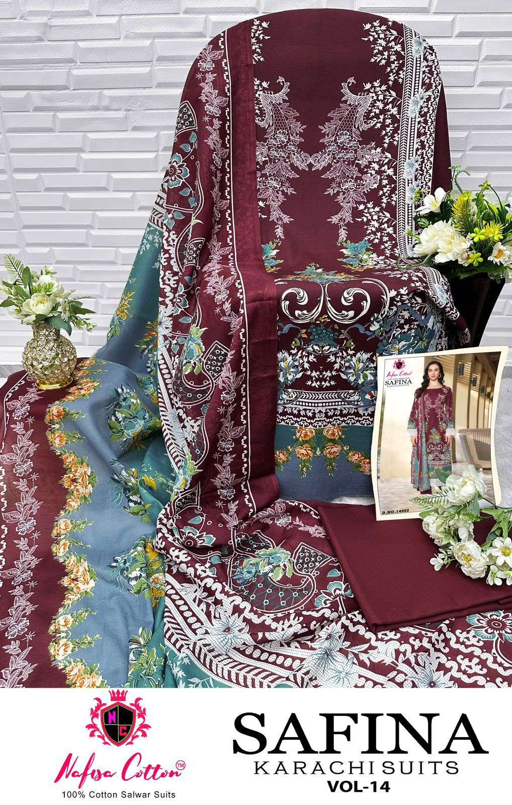 NAFISA COTTON SAFINA KARACHI SUITS VOL 14