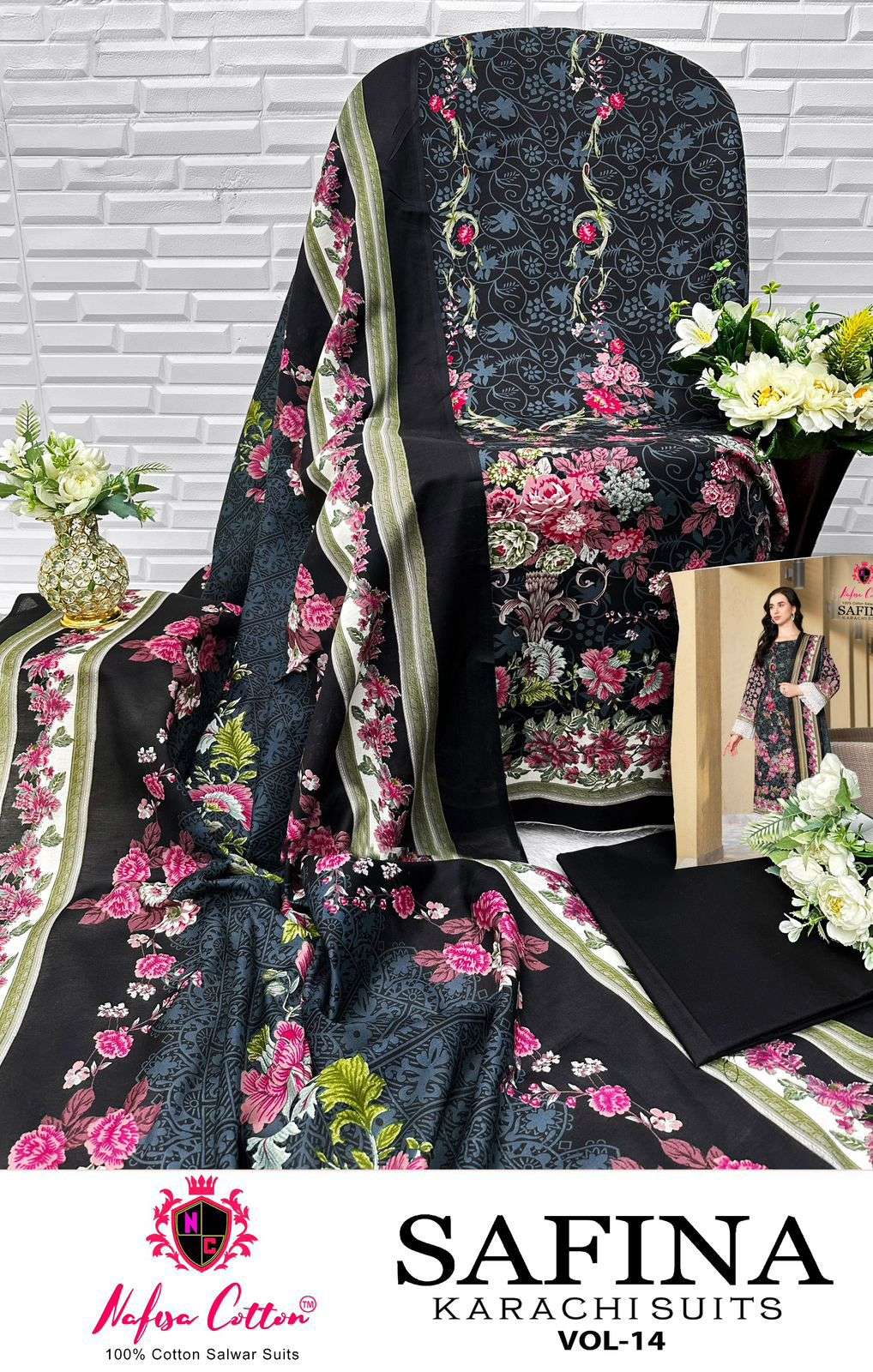 NAFISA COTTON SAFINA KARACHI SUITS VOL 14
