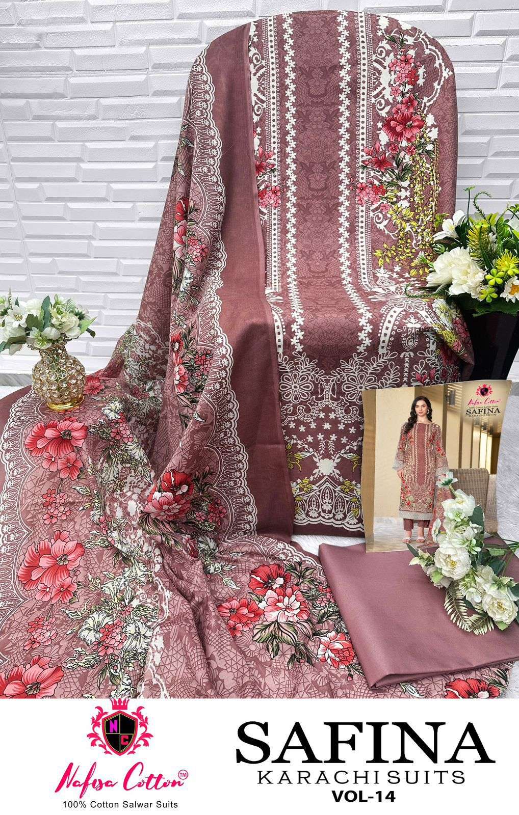 NAFISA COTTON SAFINA KARACHI SUITS VOL 14