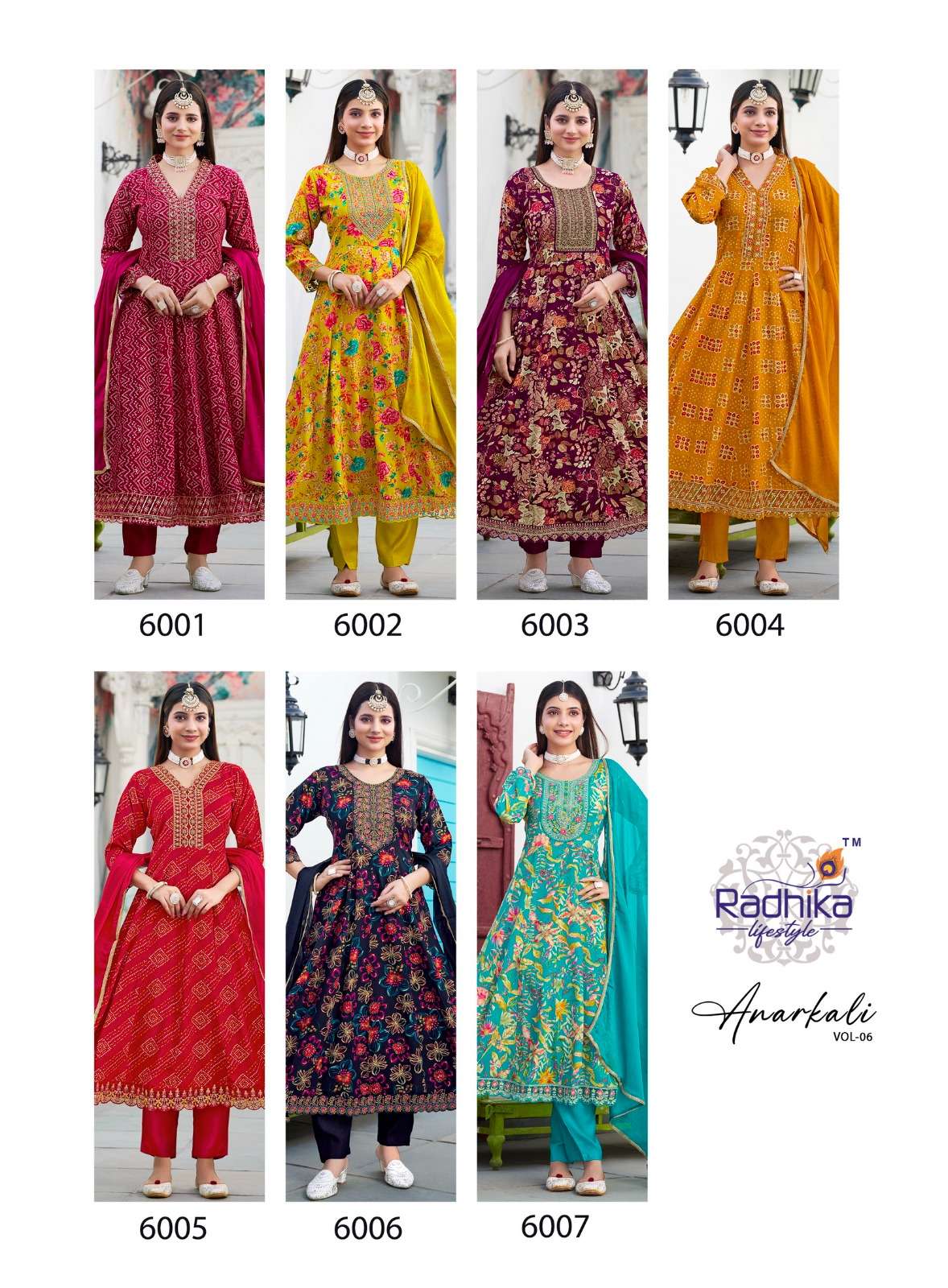 RADHIKA LIFESTYLE ANARKALI VOL 6 