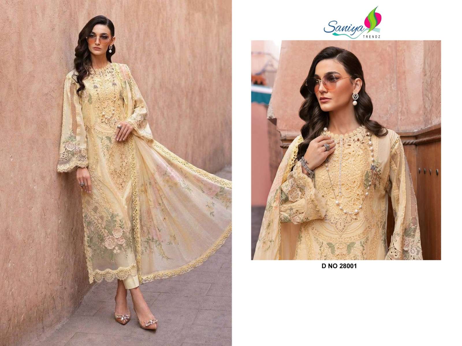 SANIYA TRENDZ MARIA B LAWN VOL 28 