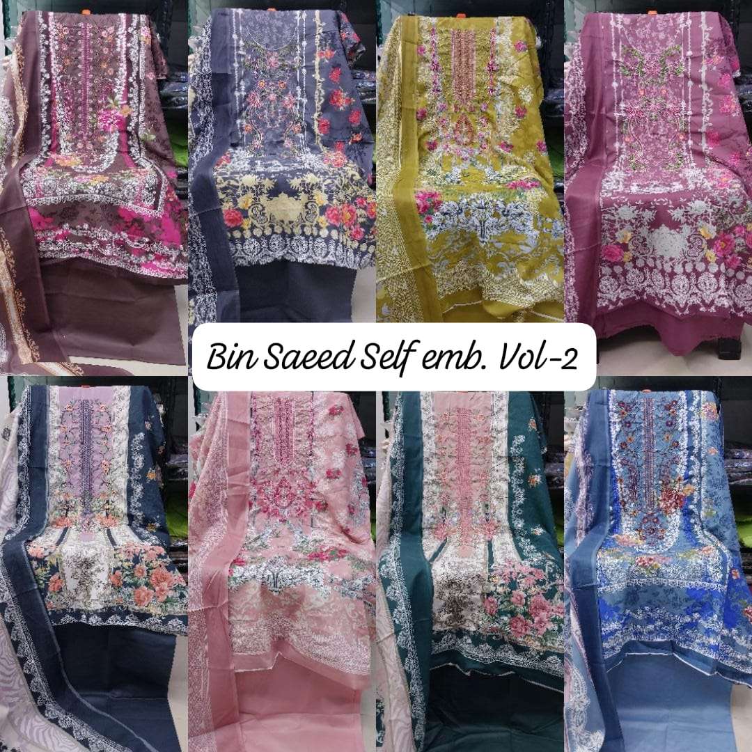 SF BIN SAEED EMBROIDERED SUIT COLLECTION