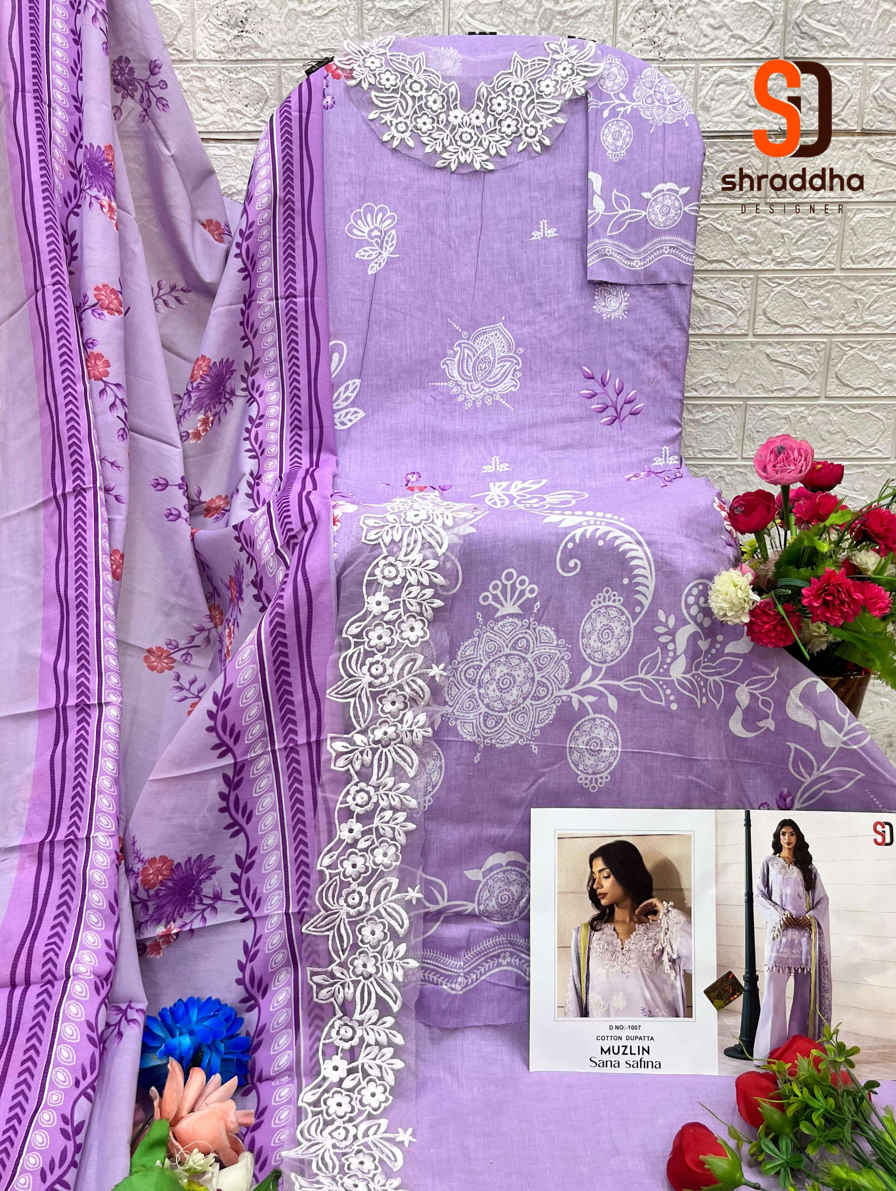 SHARADDHA DESIGNER MUZLIN SANA SAFINAZ