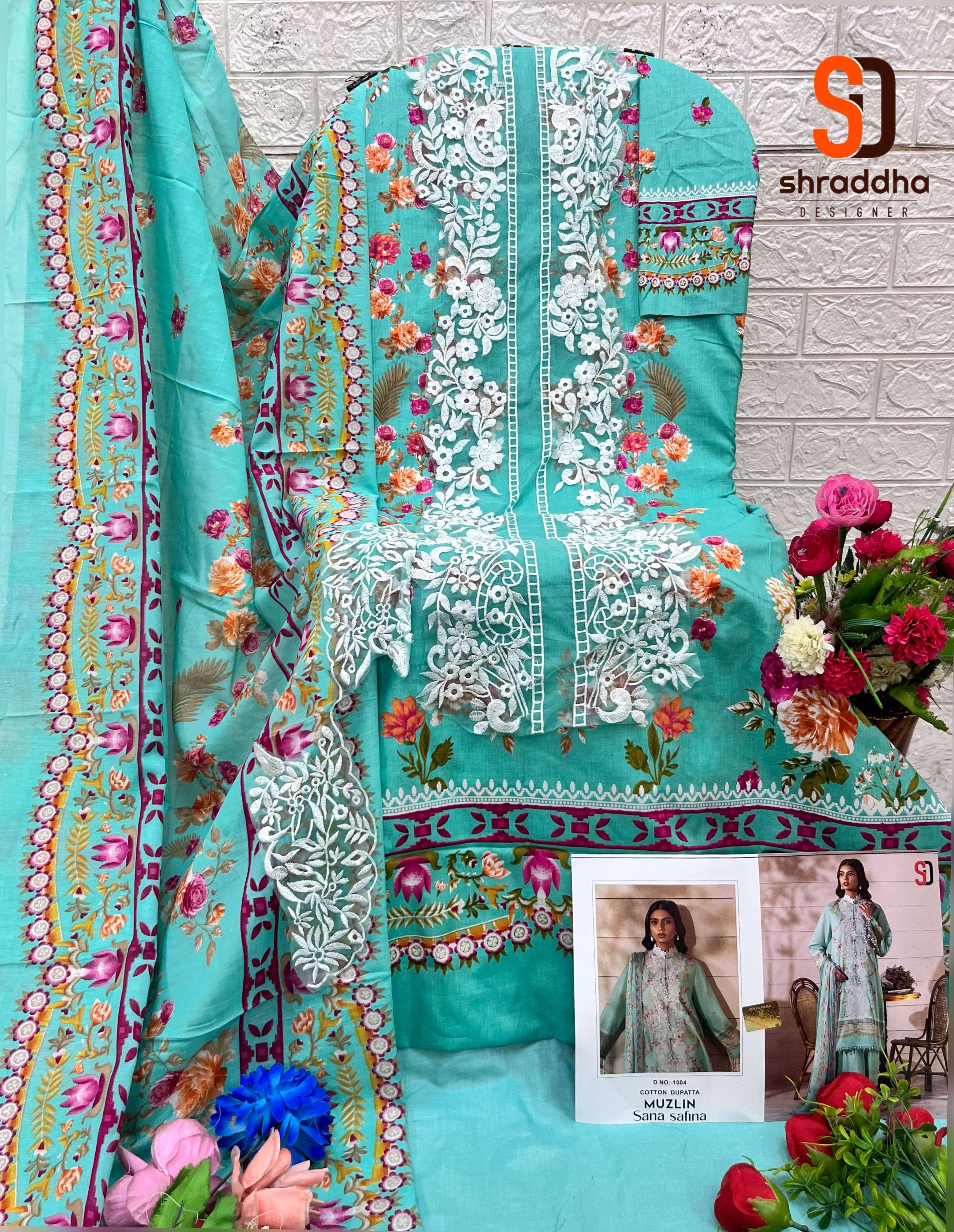 SHARADDHA DESIGNER MUZLIN SANA SAFINAZ