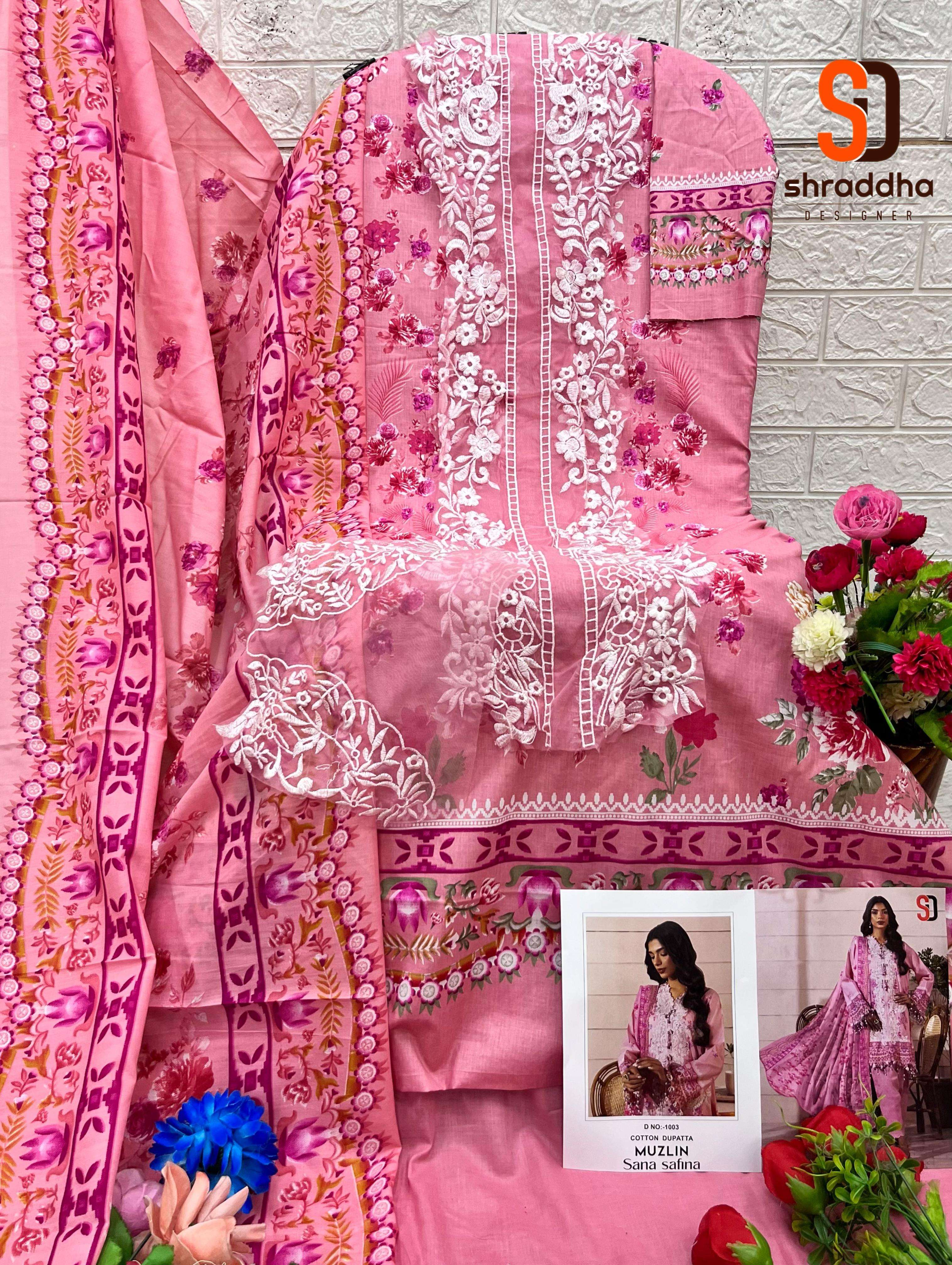 SHARADDHA DESIGNER MUZLIN SANA SAFINAZ