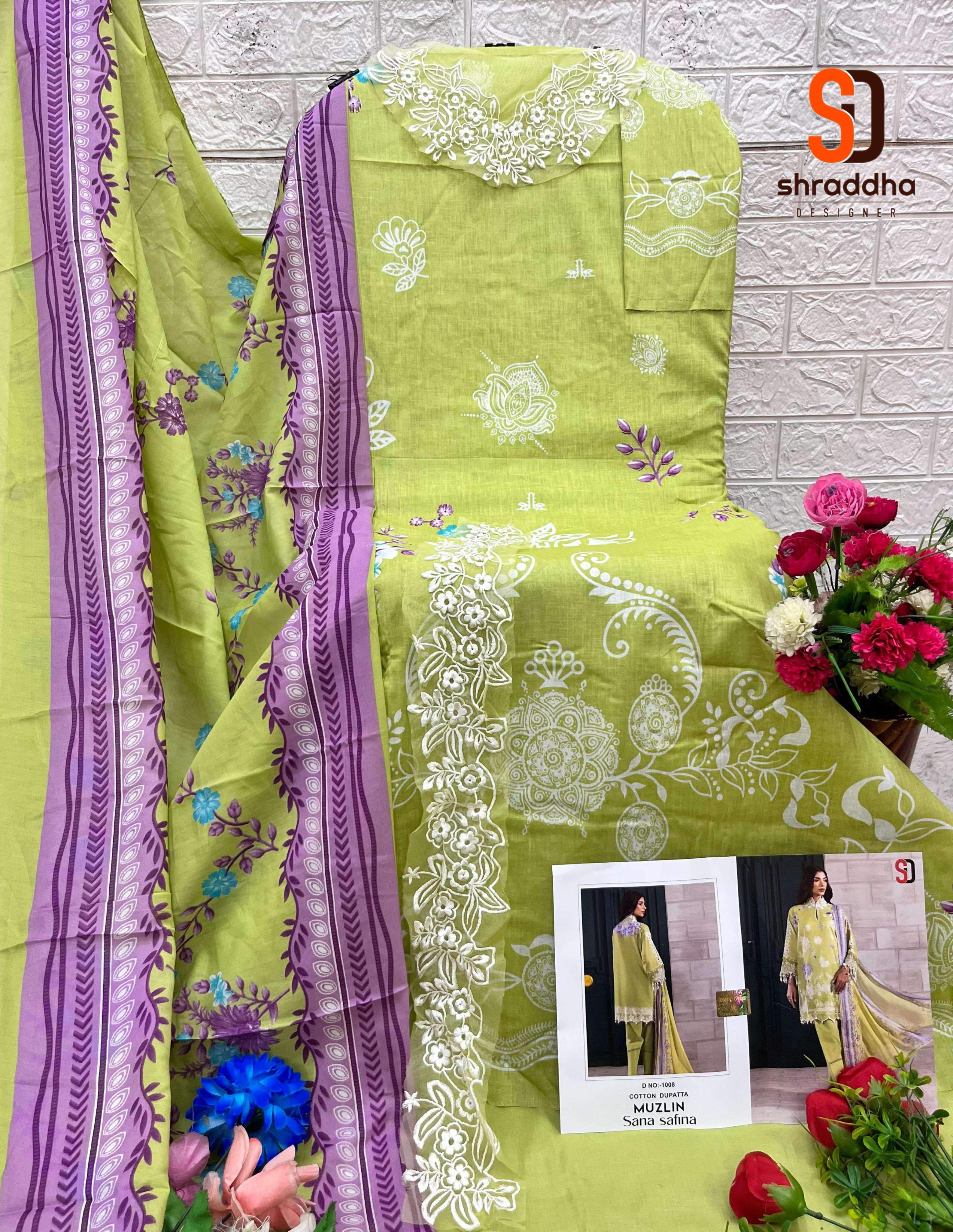 SHARADDHA DESIGNER MUZLIN SANA SAFINAZ