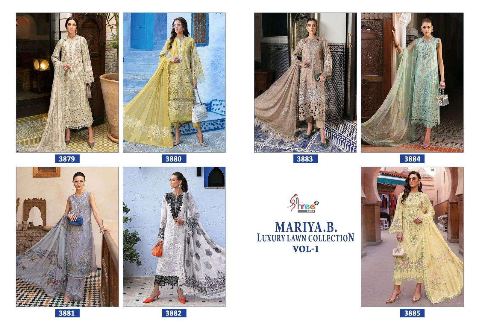 SHREE FABS MARIYA B LAWN COLLECTION 25 VOL 1 