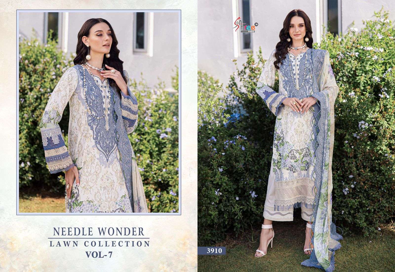 SHREE FABS NEEDLE WONDER LAWN COLLECTION VOL 7 