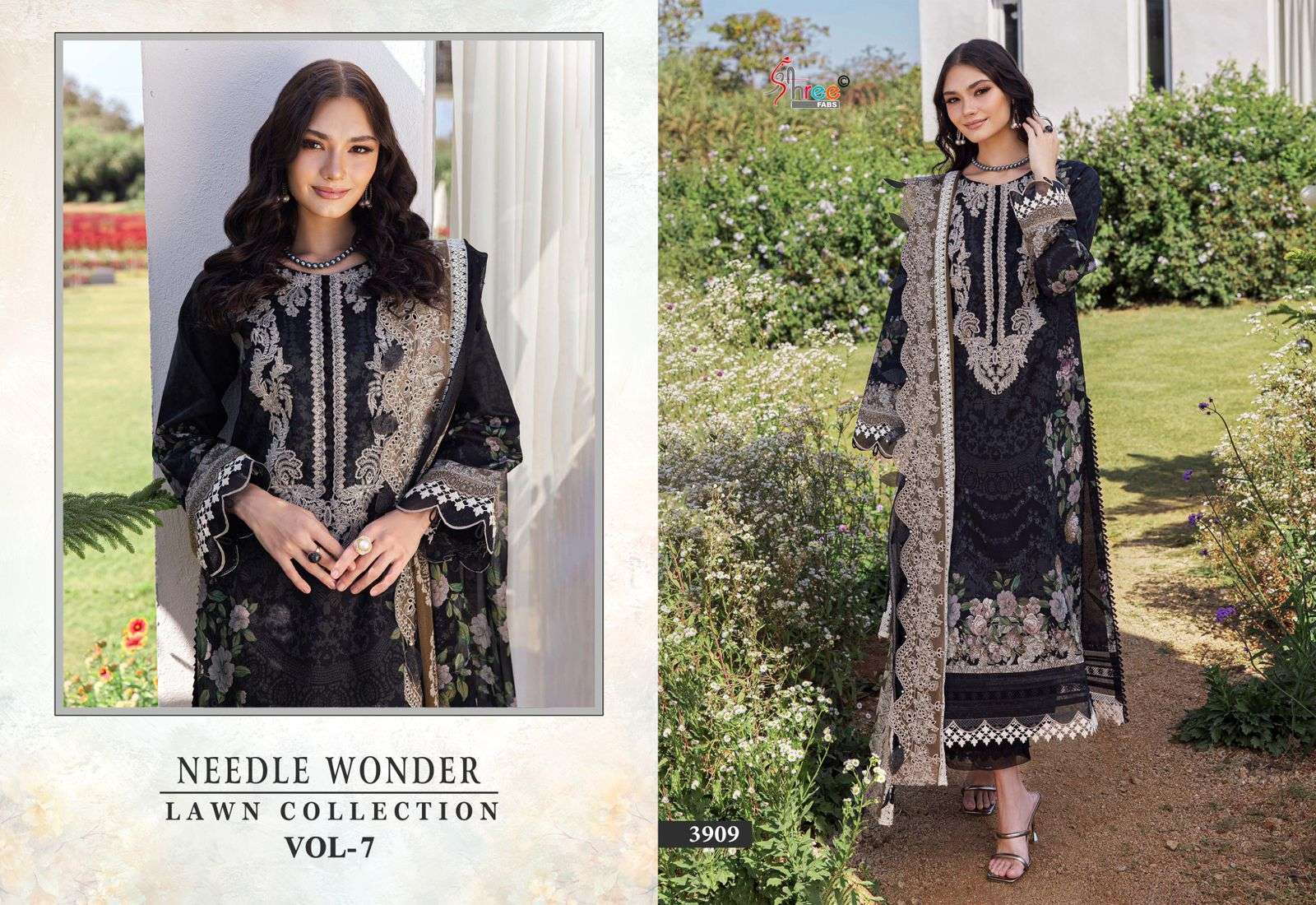 SHREE FABS NEEDLE WONDER LAWN COLLECTION VOL 7 