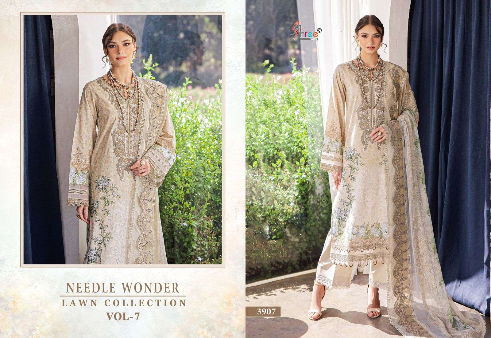 SHREE FABS NEEDLE WONDER LAWN COLLECTION VOL 7 