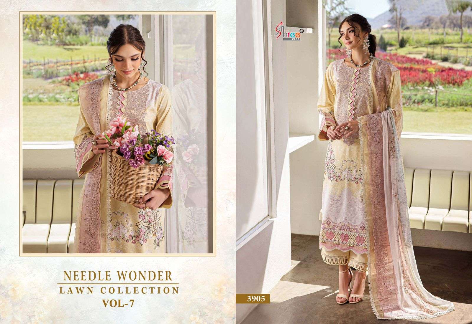 SHREE FABS NEEDLE WONDER LAWN COLLECTION VOL 7 