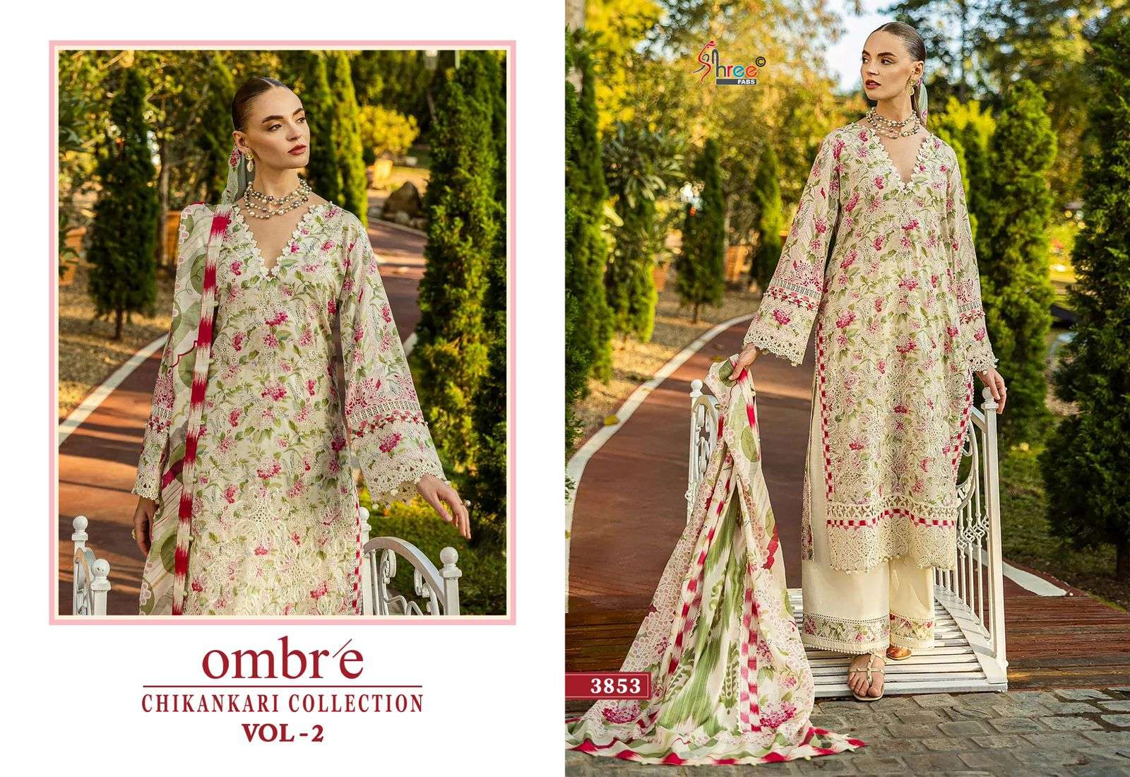 SHREE FABS OMBRE CHIKANKARI COLLECTION VOL 2