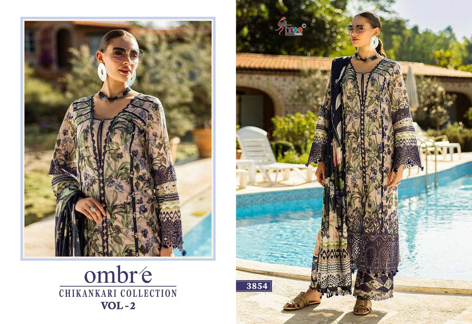 SHREE FABS OMBRE CHIKANKARI COLLECTION VOL 2