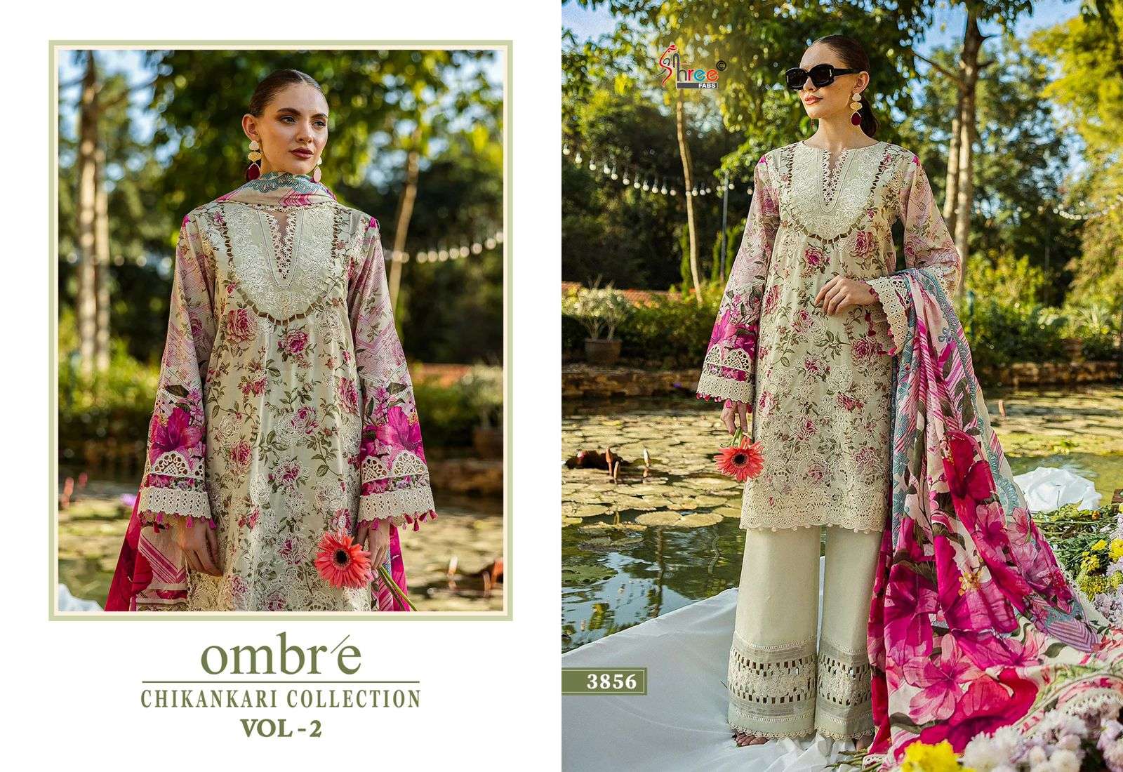 SHREE FABS OMBRE CHIKANKARI COLLECTION VOL 2