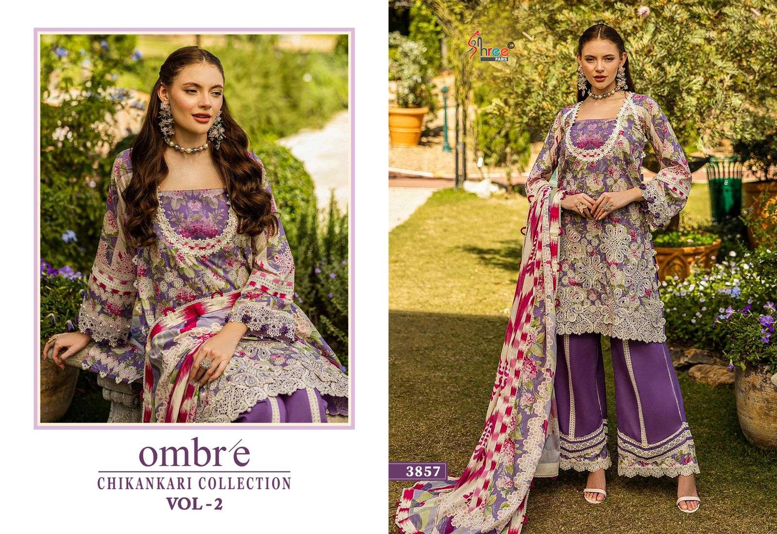 SHREE FABS OMBRE CHIKANKARI COLLECTION VOL 2