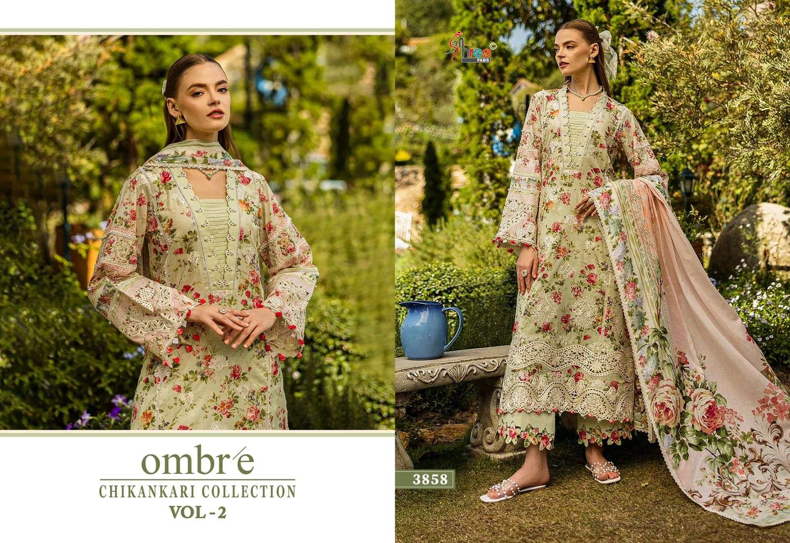 SHREE FABS OMBRE CHIKANKARI COLLECTION VOL 2