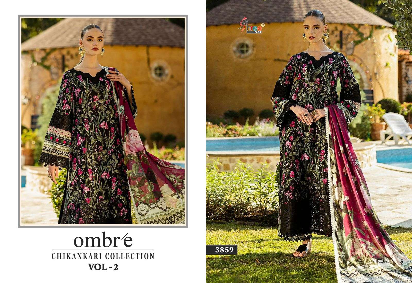SHREE FABS OMBRE CHIKANKARI COLLECTION VOL 2