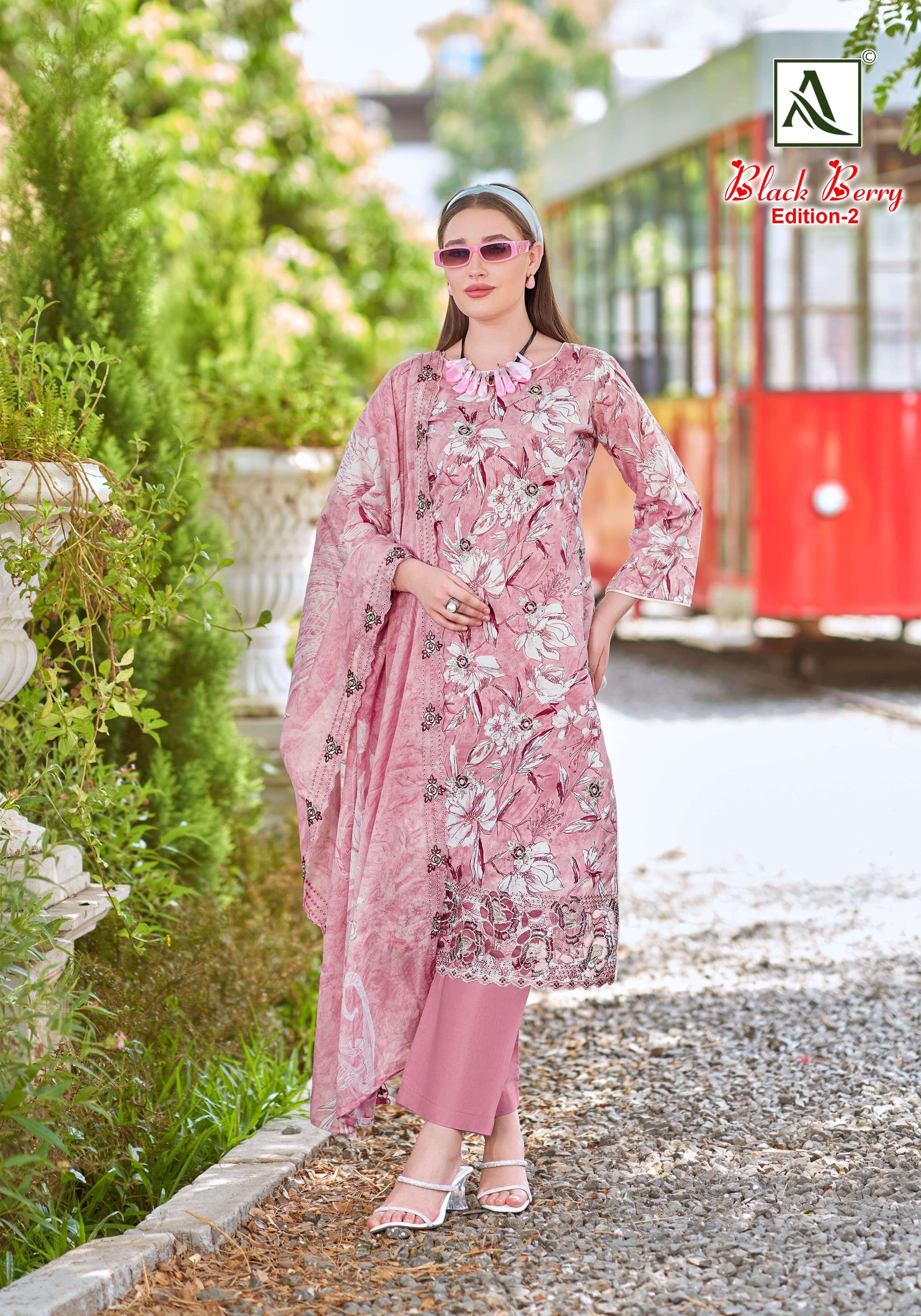 ALOK SUITS BLACK BERRY VOL 2 