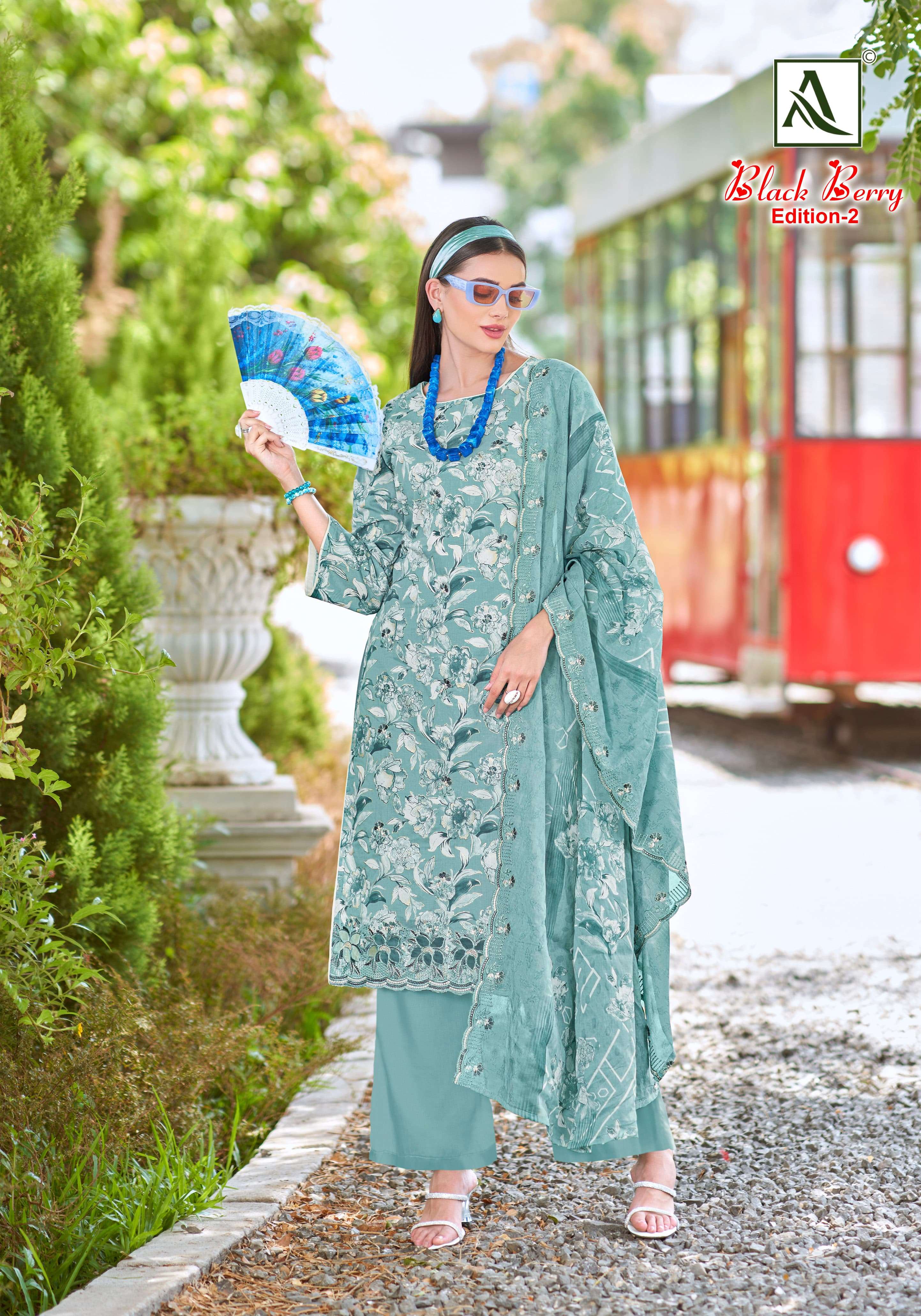 ALOK SUITS BLACK BERRY VOL 2 