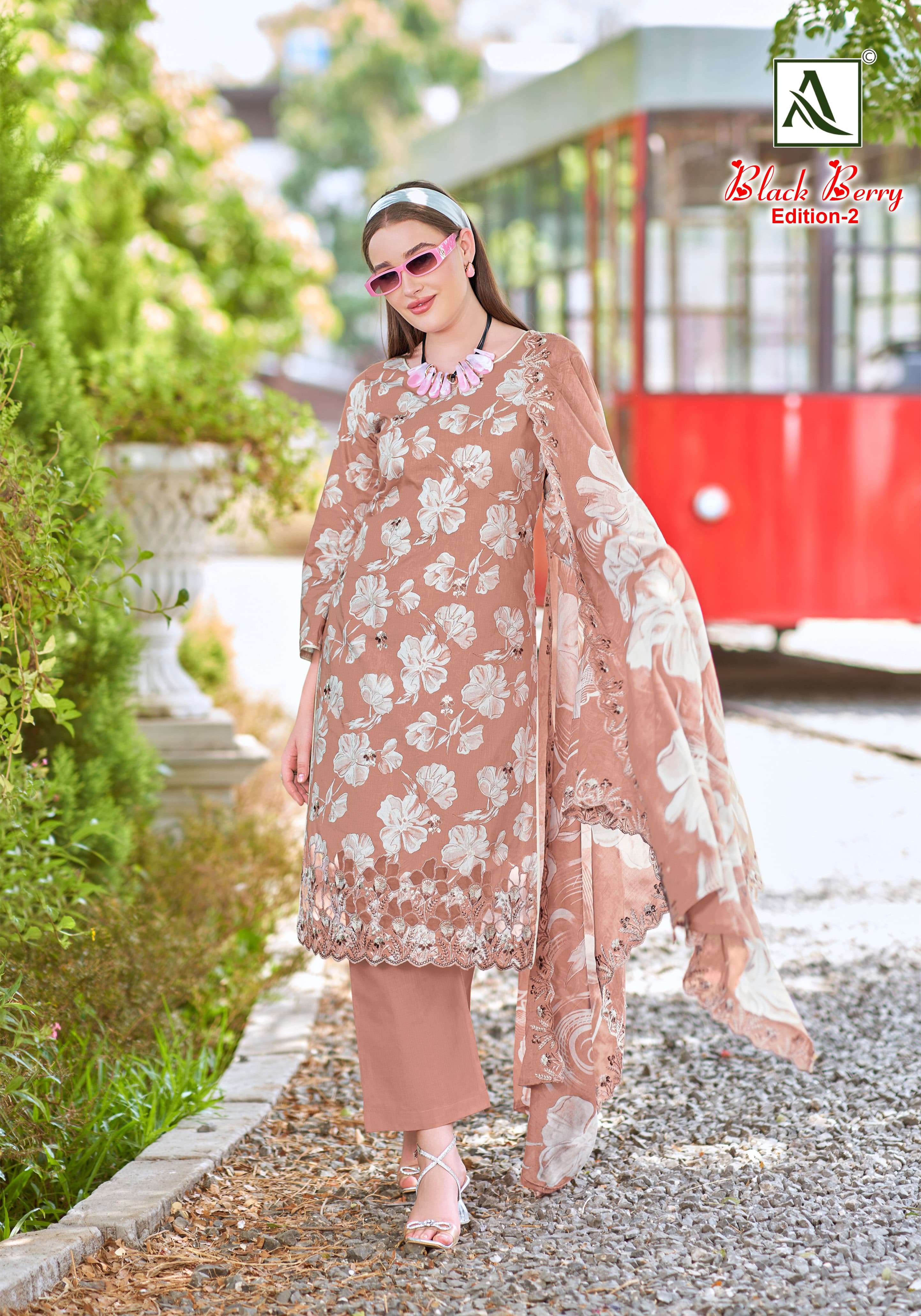 ALOK SUITS BLACK BERRY VOL 2 