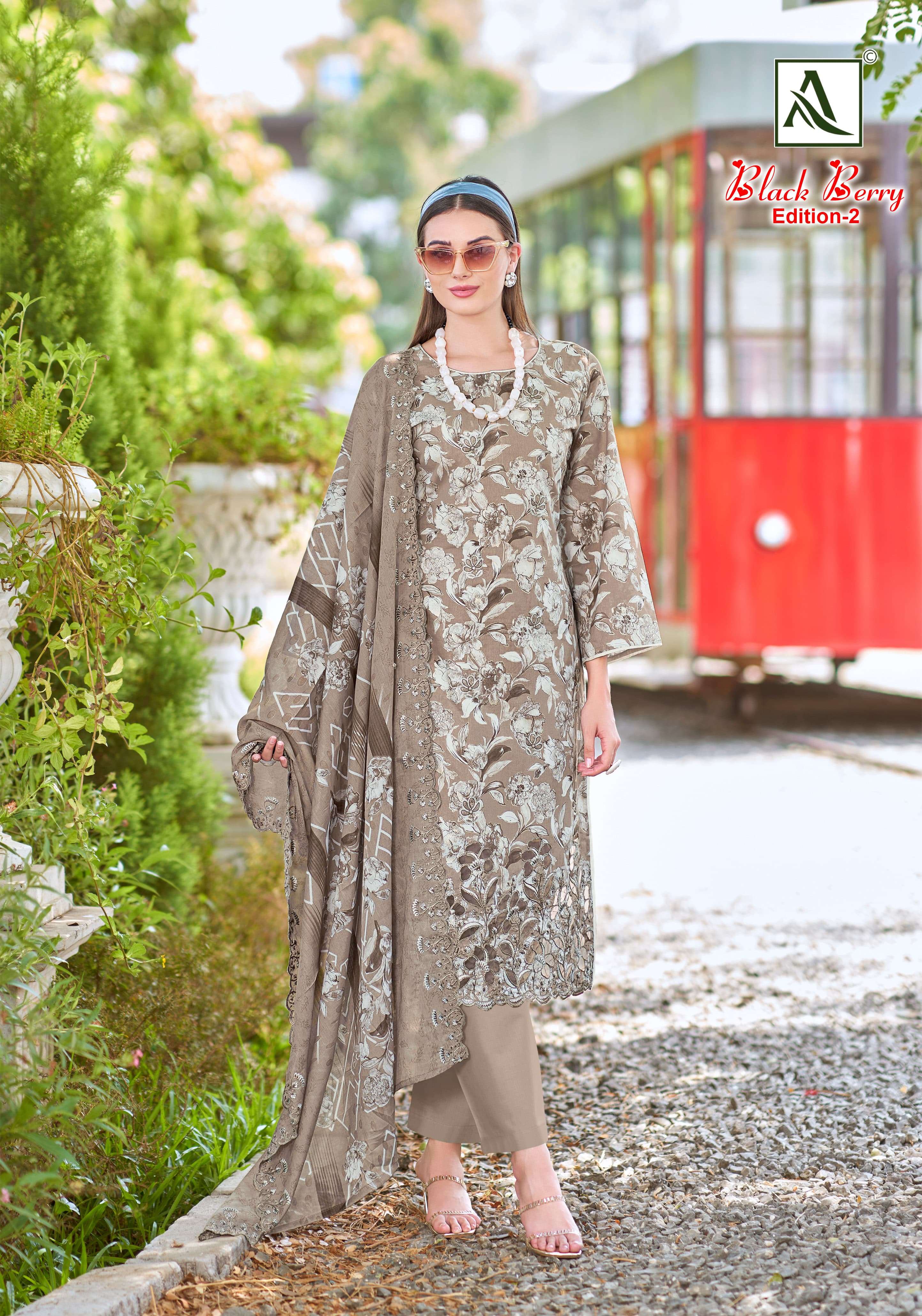 ALOK SUITS BLACK BERRY VOL 2 