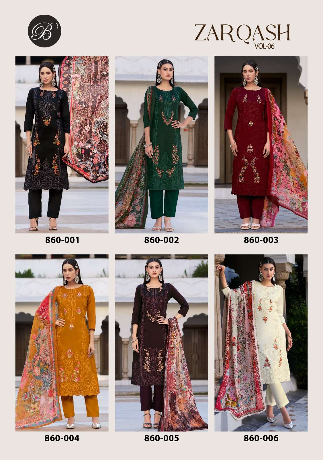 BELLIZA DESIGNER STUDIO ZARQASH VOL 6