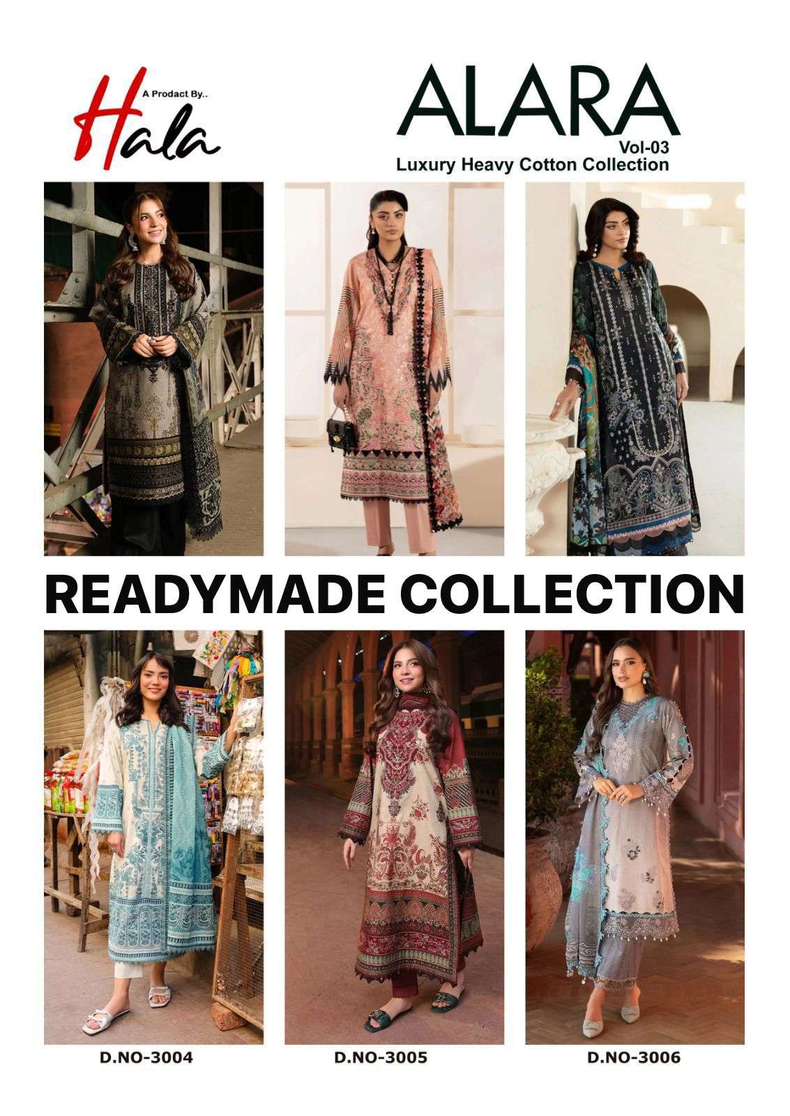 HALA TRADERS ALARA VOL 3 READY MADE COLLECTION 