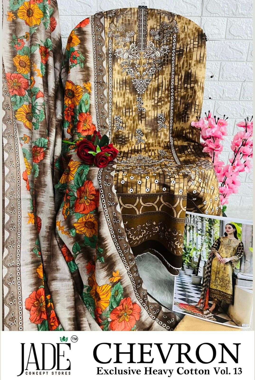 JADE CHEVRON EXCLUSIVE HEAVY COTTON VOL 13 