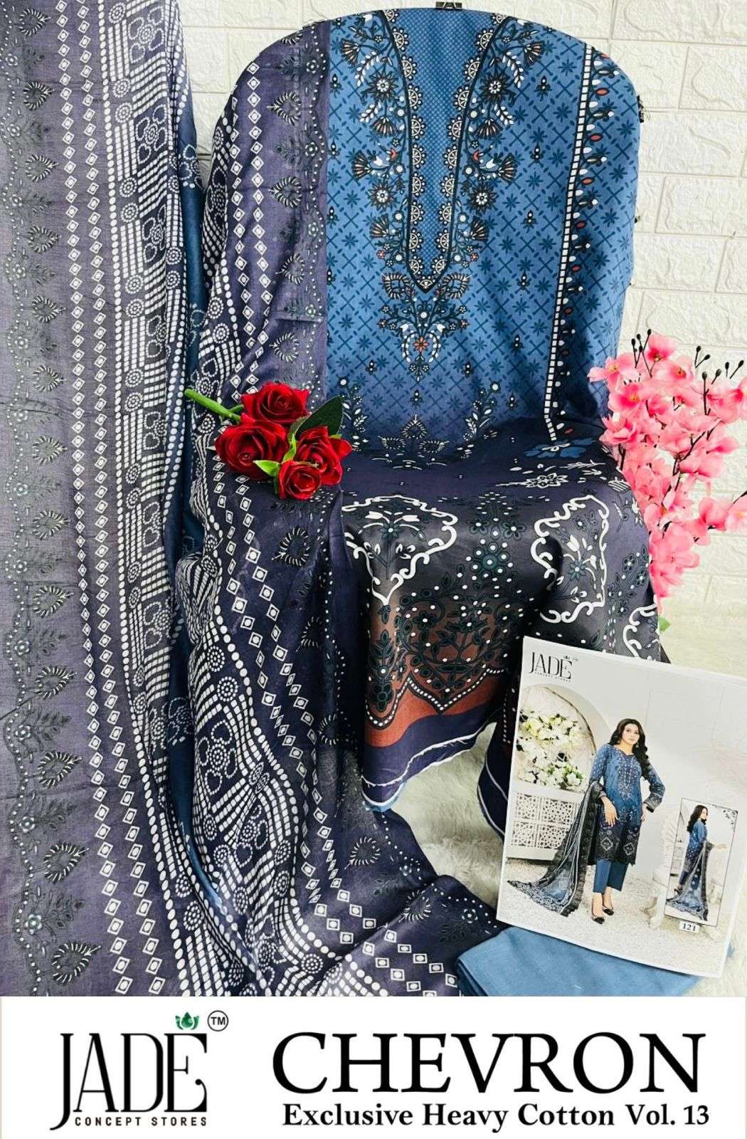 JADE CHEVRON EXCLUSIVE HEAVY COTTON VOL 13 