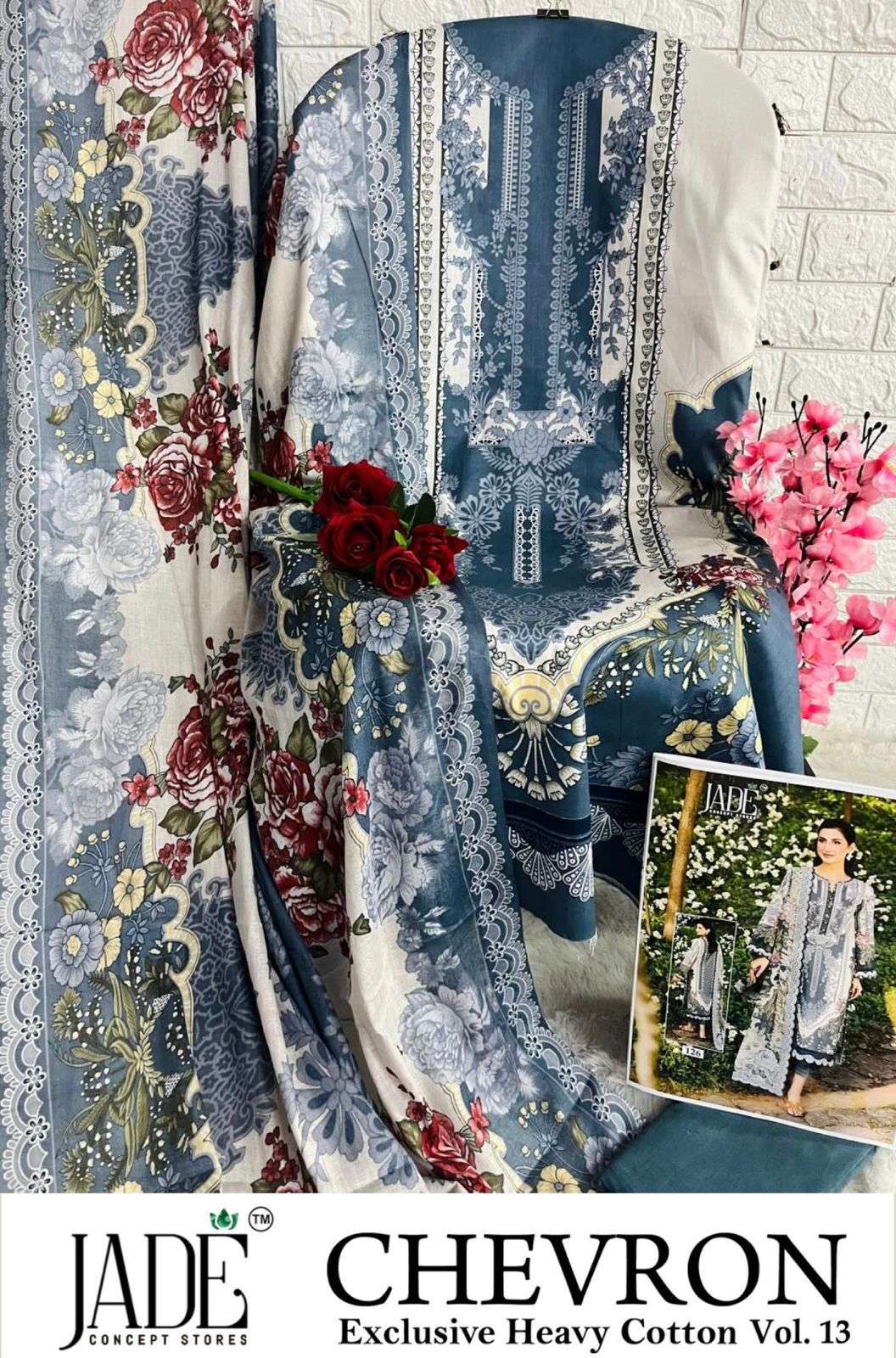 JADE CHEVRON EXCLUSIVE HEAVY COTTON VOL 13 