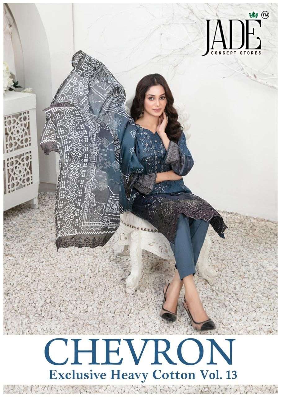 JADE CHEVRON EXCLUSIVE HEAVY COTTON VOL 13 READY MADE COLLECTION 